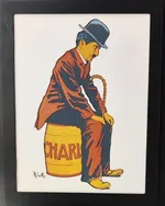 Affiche publicitaire de Charlie Chaplin pour le film Charlot