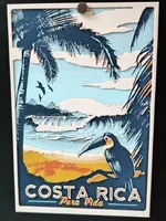 Costa rica vintage poster - hueforge