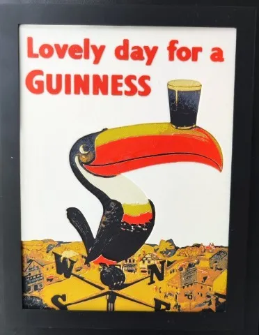 Impression 3D d'un Vintage Guinness advertising poster 06 - Hueforge