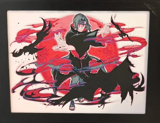 Impression 3D de Naruto - Itachi Uchiwa 1 hueforge