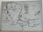 Carte de la terre du milieu du seigneur des anneaux