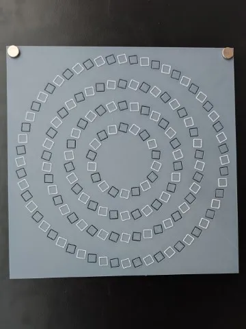 3D print of Pinna's optical illusion