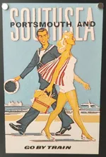 Portsmouth Vintage Travel poster - hueforge
