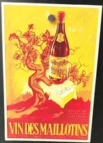 French vintage advertising - Vin des maillotins